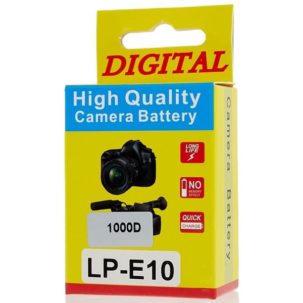 För CANON 1000D 1100D 1200D 1300D 1500D 3000D kamera batteri Svart