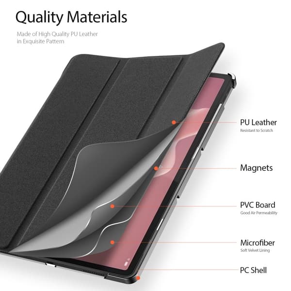 DUX DUCIS Domo - sarja Älykotelo Lenovo Tab P12 Black