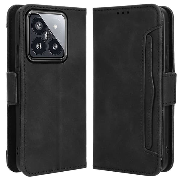 Pung etui Cover Cover til Xiaomi 14 Black