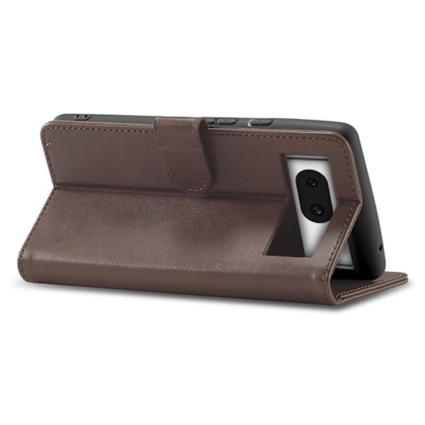 LC.IMEEKE Lompakkotelinekotelo Google Pixel 8a Brown