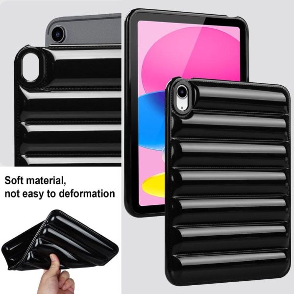 För iPad 10.9 (2022) Candy Color TPU - Svart Svart