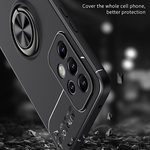 Samsung Galaxy A33 5G Finger Ring Kickstand (Built-in Metal Sheet) Case Black