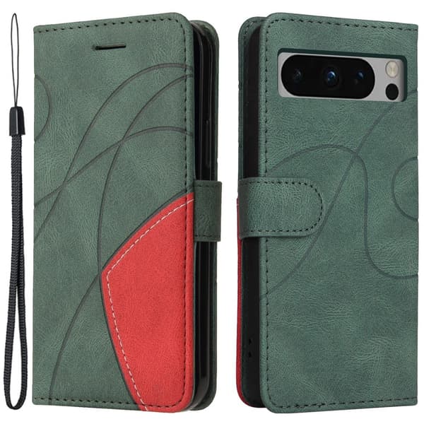 Til Google Pixel 8 Pro KT - serie - 1 dobbeltfarve etui - Grøn Green