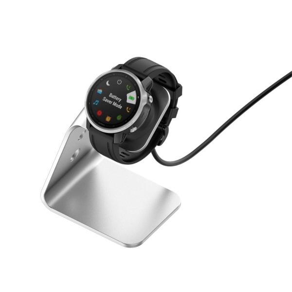 Til Garmin Venu 3 Venu 3S Vivoactiv 5 oplader opladningsdock Silver