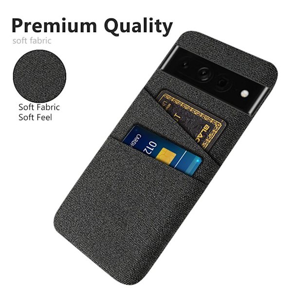 Kotelo korttipaikoilla Google Pixel 7 Prolle Black