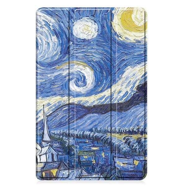 Trifoldet stativetui til Samsung Galaxy Tab A9+ 11" - Painting Multicolor