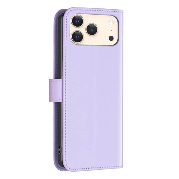 BINFEN COLOR Puhelimen lompakkokotelo iPhone 18 Pro / 17 Pro puhelimelle Purple