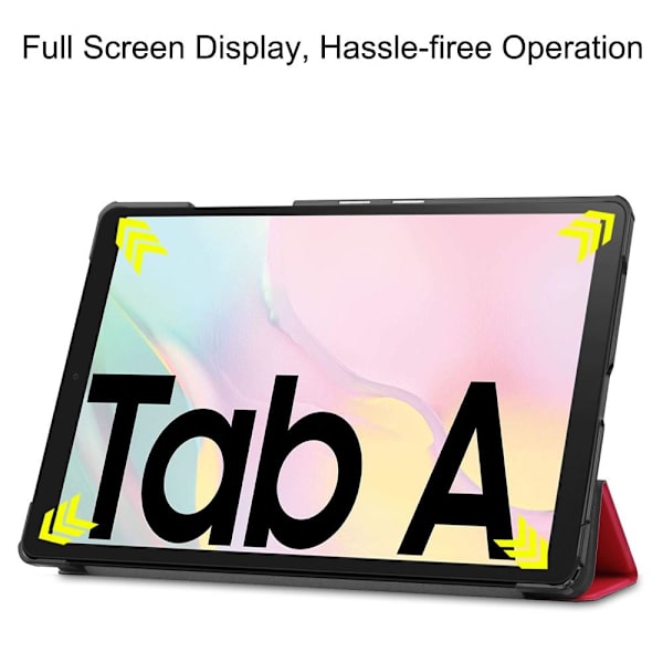 Tri-fold Stand Case for Samsung Galaxy Tab A7 10.4" Red