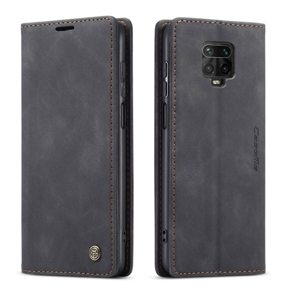 CASEME Retro tegnebog taske til Xiaomi Redmi Note 9 Pro Black