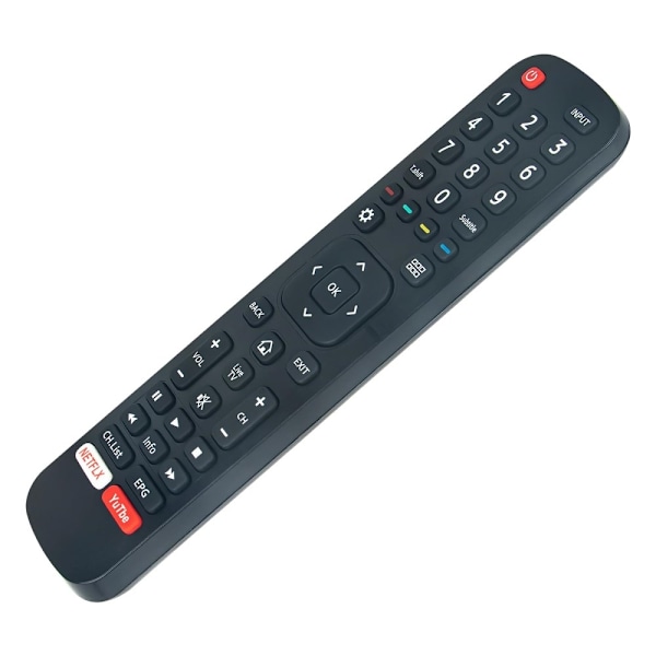 Television kaukosäädin Korvaa EN2B27V / EN2B27DF Hisense TV:lle Black