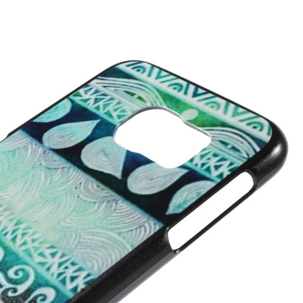 Samsung Galaxy S6 Hard Case skal Tribal Style Pattern Lila