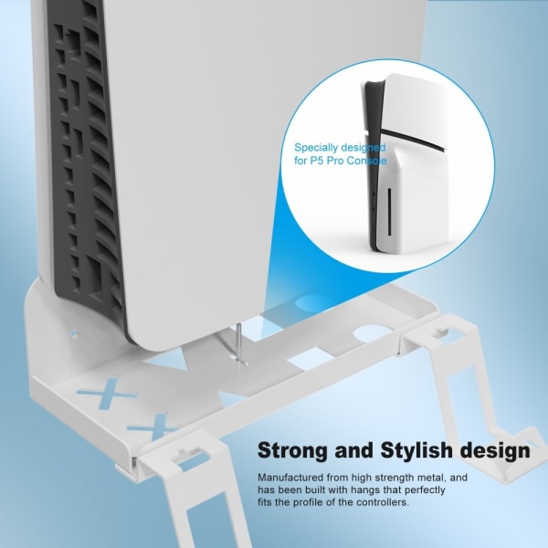 PlayStation PS5 Slim Wall Mount Bracket Kontroloplader Transparent