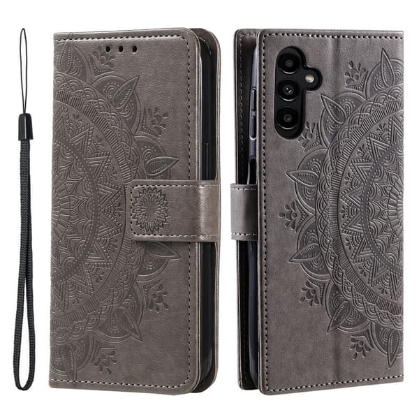 Til Samsung Galaxy A57 5G MTK Totem pungcover Grey