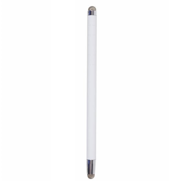 Stylus touchpenna Dubbla spetsar infällbar passiv styluspenna skrivning teckning Vit