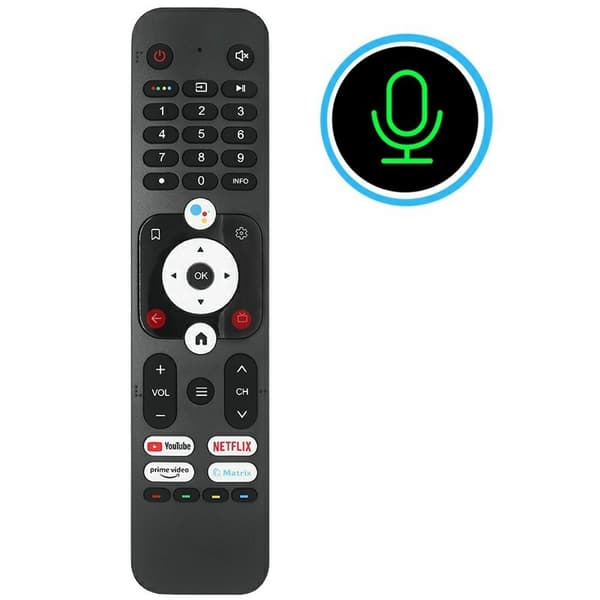 Fjärrkontroll Ersättning HTR-U31 För Haier TV Röststyrd Svart