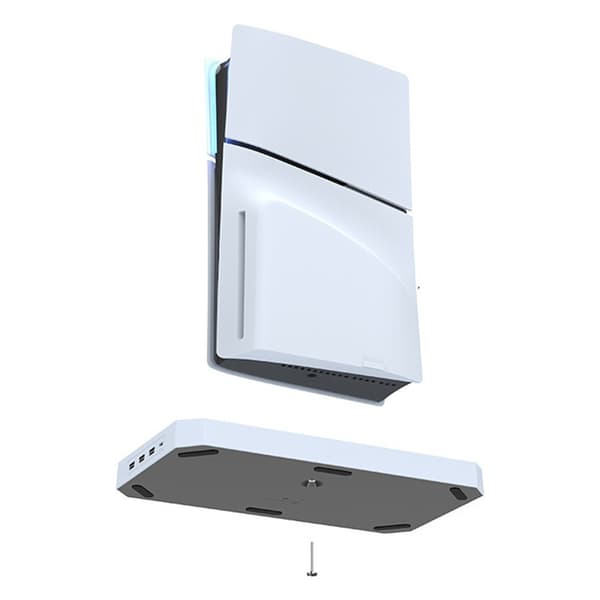 IPLAY til Sony PS5 Slim Digital / Disc Edition Kølestativ Dual Controller Ladestation Headset Ophæng White