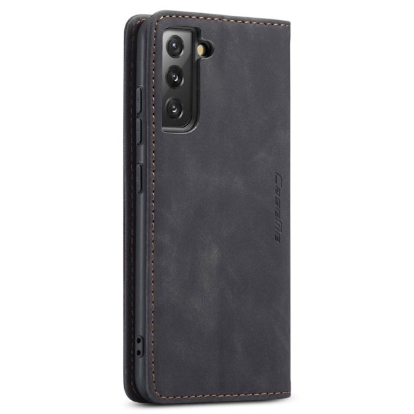 CASEME Retro Pung Taske til Samsung Galaxy S22 - Sort Black