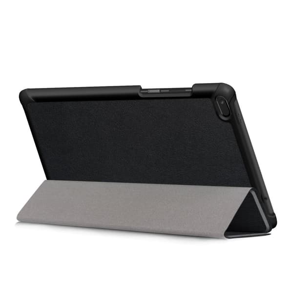 Tri - fold Stand Kansi - Lenovo Tab E8 - Musta Black