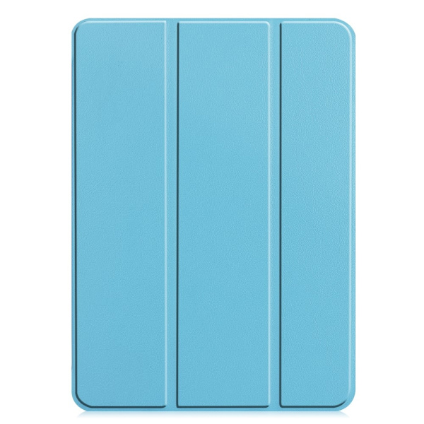 iPad Pro 11 (2024) Kotelo Auto Herää / Nuku Kolminkertainen Taittojalusta Tabletin Suoja - Vaaleansininen Light blue