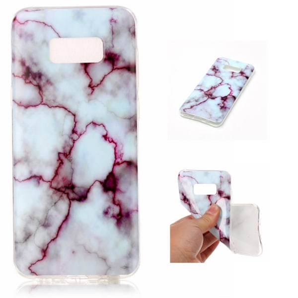 Samsung Galaxy S8 Plus TPU Marble - Lilla Purple