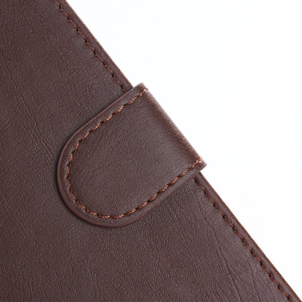 Retro Crazy Horse Skinnveske Stativ for Sony Xperia XA Ultra - Kaffe Dark brown