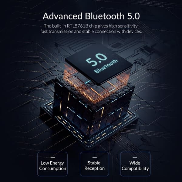 ORICO BTA - 508 Mini USB Bluetooth 5.0 - adapterdongle Black