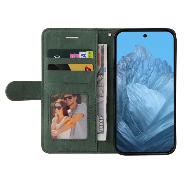 Google Pixel 9 / 9 Pro KT Series - 1 Kahden Värin Kotelo Remmillä Green