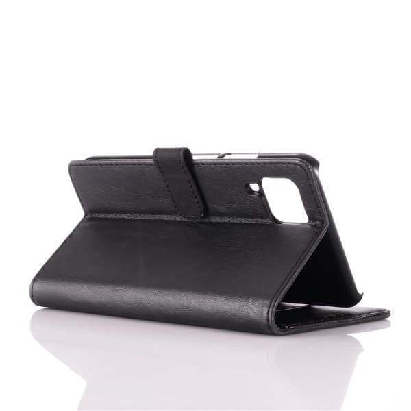 Huawei P40 Lite Retro Lommebok - cover - Sort Black