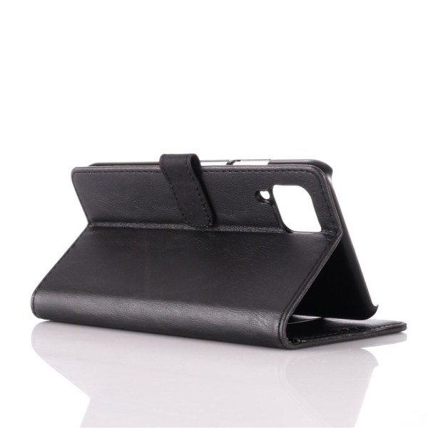 Retro Wallet Stand Case for Huawei P40 Lite - Black Black