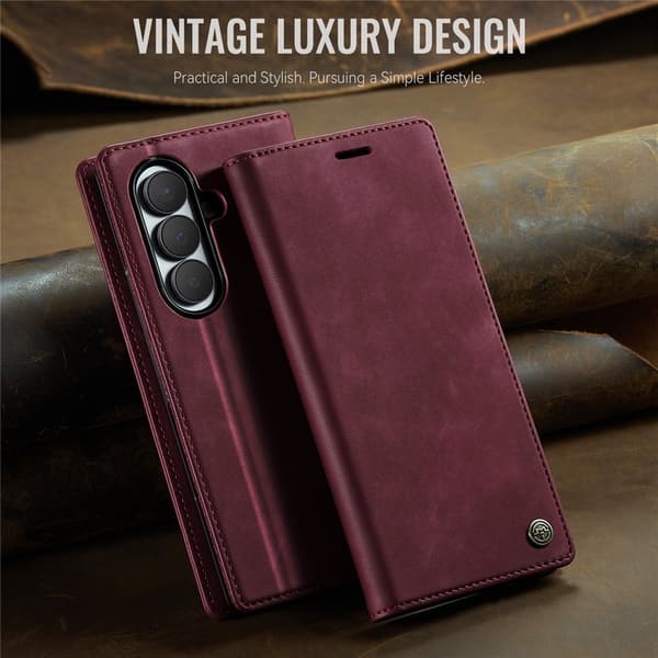 CASEME Telefonlommebokdeksel til Samsung Galaxy Z Fold8 Ultra Red