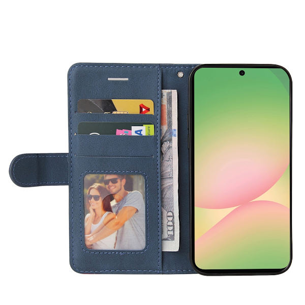 Til Samsung Galaxy A57 5G lommebokdeksel Blue
