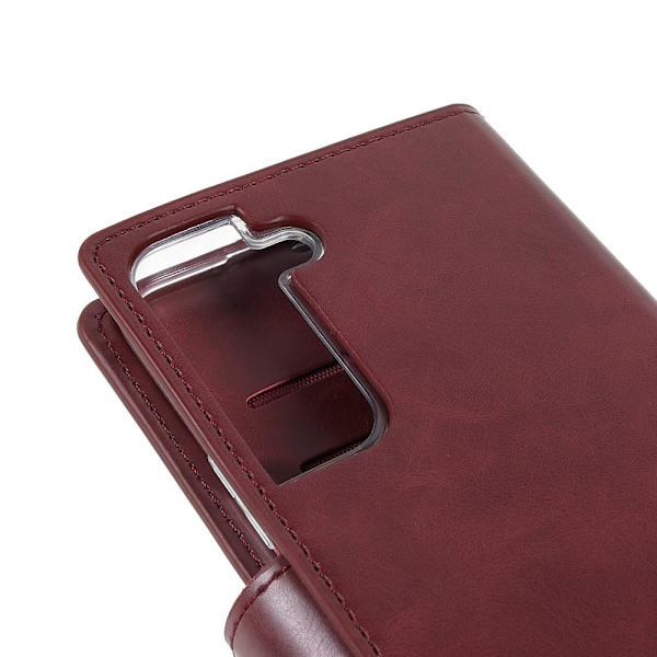 Samsung Galaxy S22+ MERCURY GOOSPERY Mansoor Lommebokveske - Vinrød Wine red