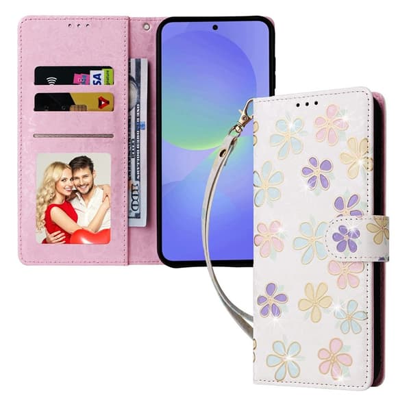 Til Samsung Galaxy A37 5G blomsterdeksel Multicolor