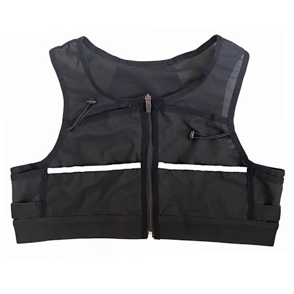 Hydreringsløpevest Reflekterende Sykkelløping Maraton - Medium Black