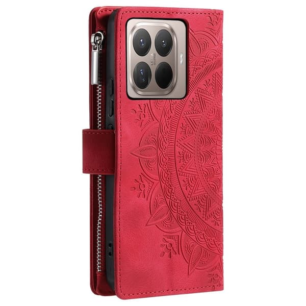 Xiaomi 17T Pro Lompakkokotelo Mandala Red