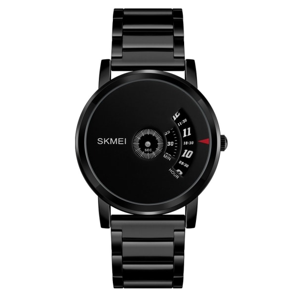 vanntett kvarts metall armbåndsur armbåndsur - svart Black