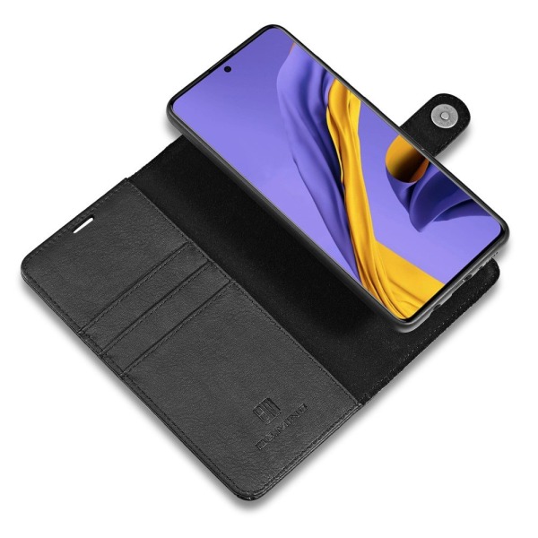 DG.MING Split nahkainen lompakkokotelo Samsung Galaxy A51 - must Black