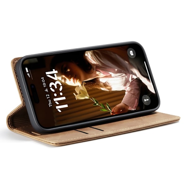 CASEME Plånboksfodral iPhone 16 Plus - Brun Brun