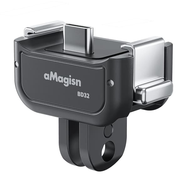 Dobbel ladestasjon for DJI Osmo Pocket 4 / 3 – magnetisk hurtigfeste Black