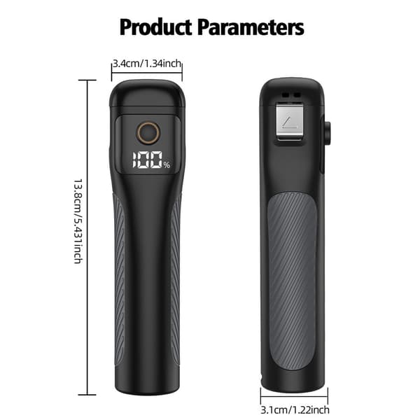 Powerbank og kameragreb til DJI Osmo Pocket 4P / 4 / 3, 5000 mAh, 22,5 W Black