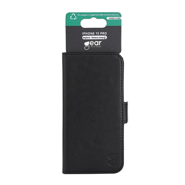 Gear Mobiletui 3 kortpladser Magseries Sort - iPhone 15 Pro Black