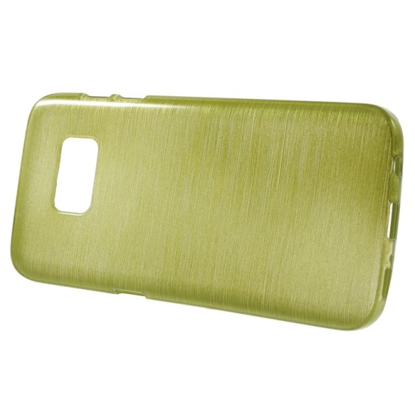 Samsung Galaxy S7 TPU Cover imiteret aluminium - Grøn