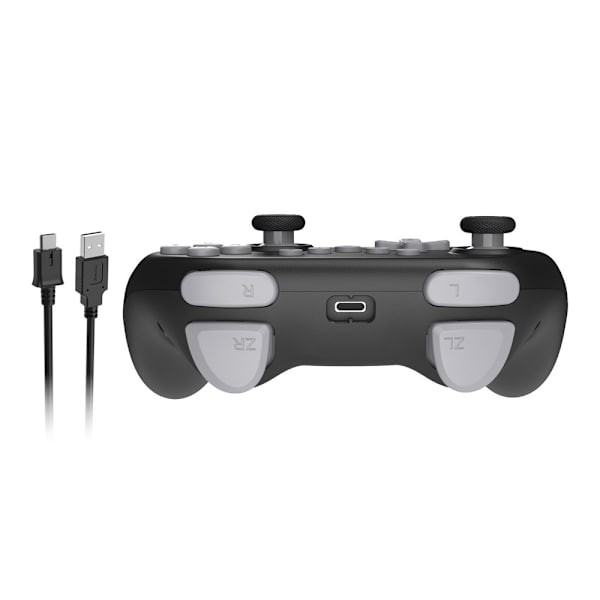 Trådlös Bluetooth Handkontroll för Nintendo Switch 1+2+OLED Vibration Svart/Blå Blå