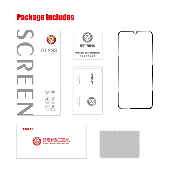ENKAY För Xiaomi Redmi 14C Skärmskydd i Glas Transparent