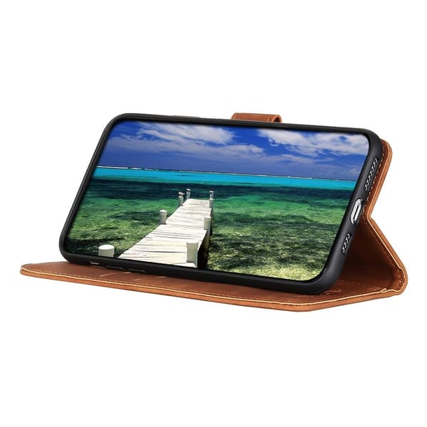 KHAZNEH Til Xiaomi 17T Lommebokdeksel Retro Brown