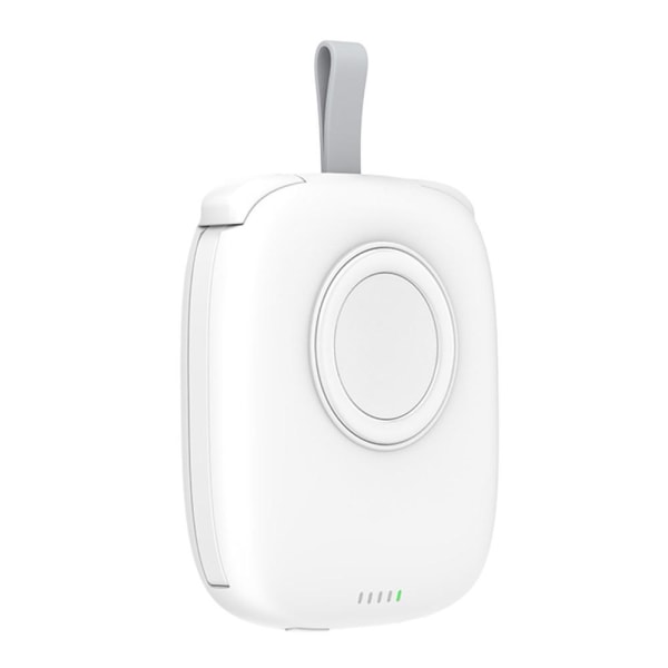 S3 Type-C/iP kaapeloitu 5000mAh kannettava matkapuhelimen virtapankki White