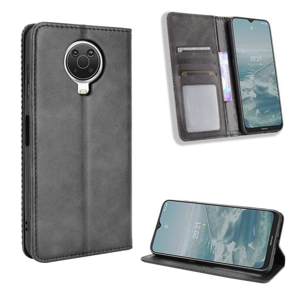 Nokia G10/G20 Pung Stand Flip Telefonetui - Sort Black