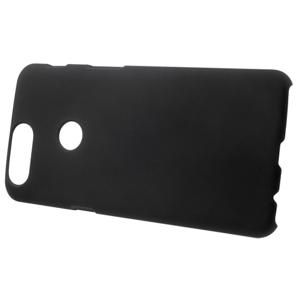 Gummieret Hard PC Mobiletui til OnePlus 5T - Sort Black