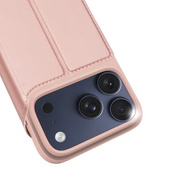 DUX DUCIS Puhelinkotelo jalustalla iPhone 18 Pro / 17 Pro puhelimelle Pink
