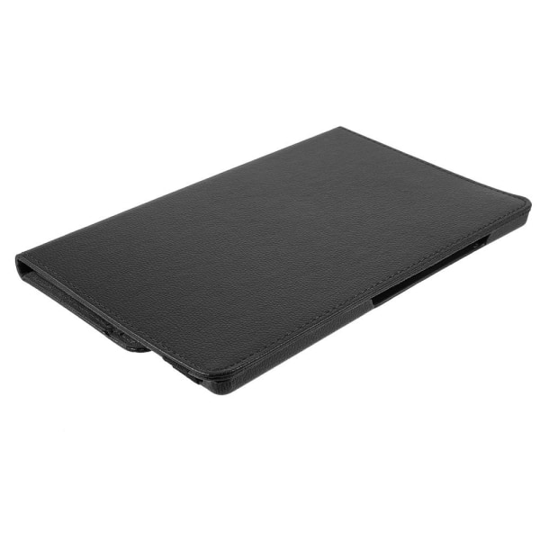 Litchi Taske Roterende Stativ Samsung Galaxy Tab A8 10.5 (2021) Black